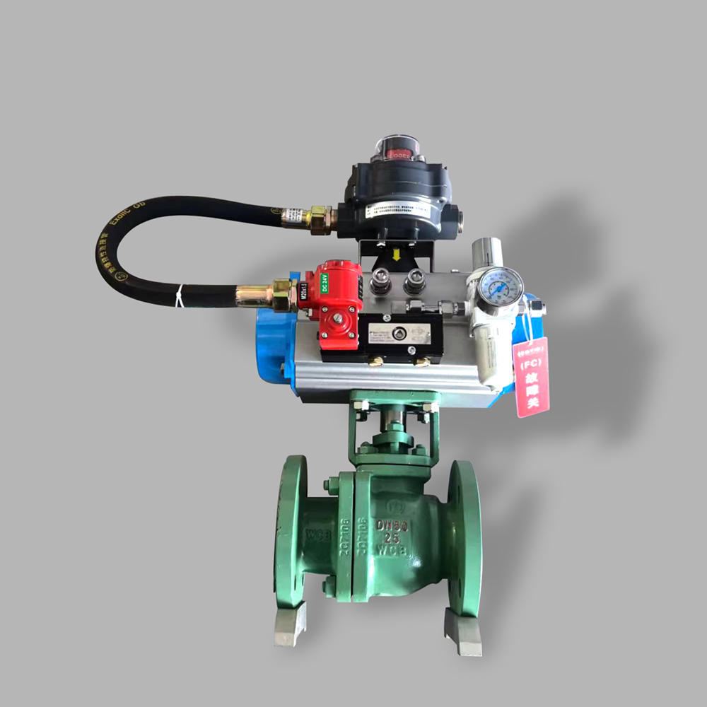 氯碱专用气动衬氟切断球阀